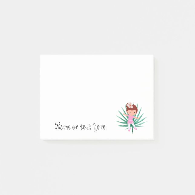 Tropical Ballerina  Post-it Notes (Front)
