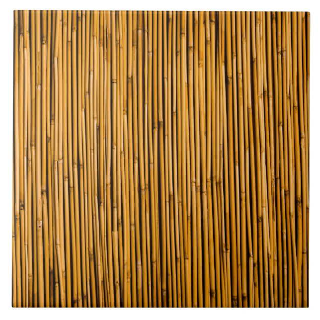 Tropical Bamboo Background Tropical Island Blank Tile (Front)