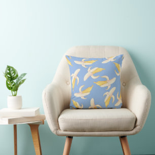 Tropical Banana Fruit Pattern Cushion