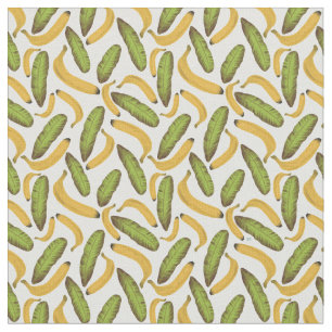 Tropical Banana Leaf Pattern Fabric