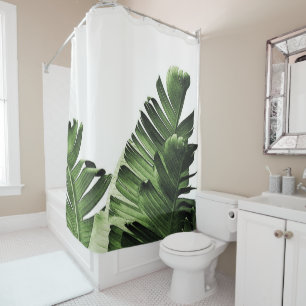 Tropical Banana Leaf Shower Curtain