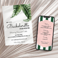 Tropical Banana Leaf/Stripes Bachelorette
