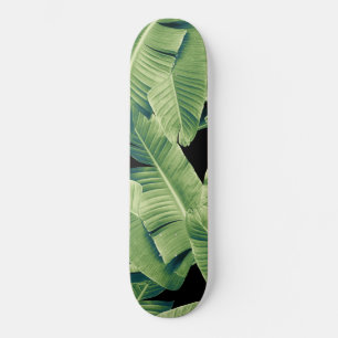 Tropical Banana Leaves Night Jungle #1 #tropical Skateboard
