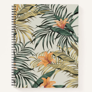 Tropical Banana Leaves Notebook