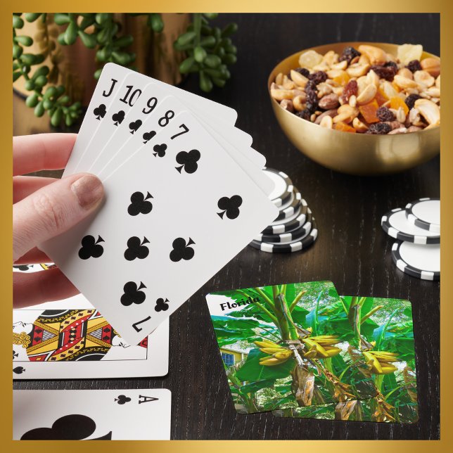 Tropical Banana Palm Tree St Augustine Florida Playing Cards (Creator Uploaded)