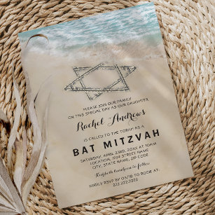 Tropical Bat Mitzvah Invitation
