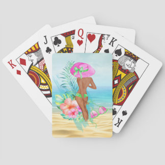 Tropical Bathing Beauty Classic Playing Cards