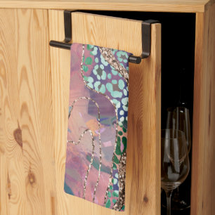 Tropical Batik Animal Glitter Glam 1 Tea Towel