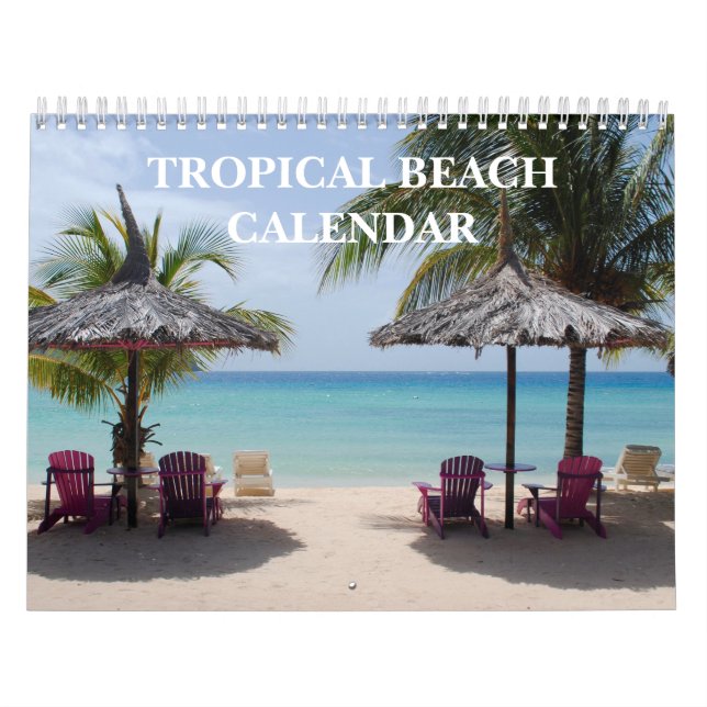 Tropical Beach 2026 Calendar (Cover)
