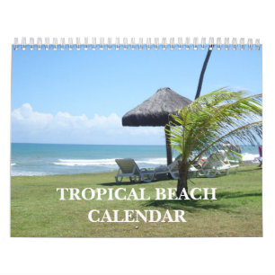 Tropical Beach 2026 Calendar