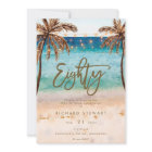 tropical beach 80th birthday party