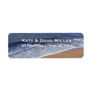 Tropical Beach address labels
