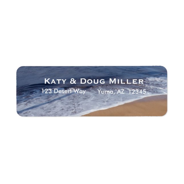 Tropical Beach address labels (Front)