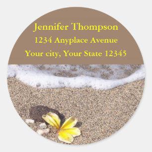 Tropical Beach address labels