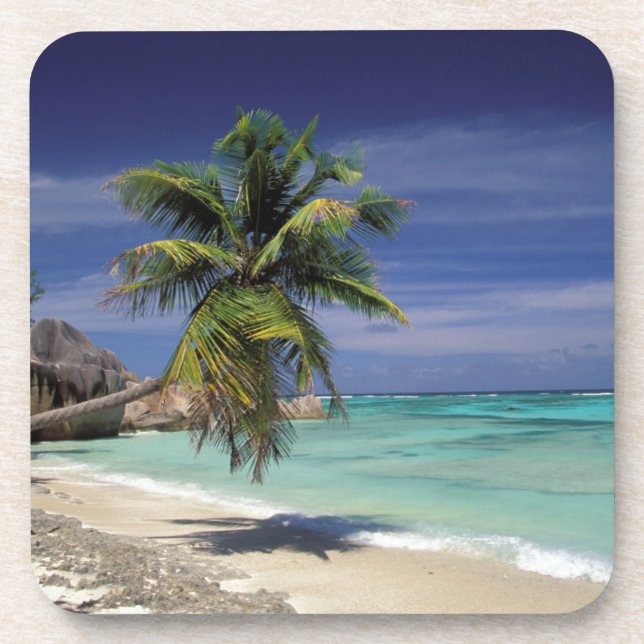 Tropical Beach, Anse Sourse D'Argent, La Digue Coaster (Front)