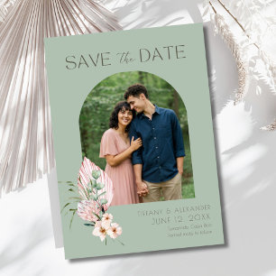 Tropical Beach Arch Photo Destination Wedding  Save The Date