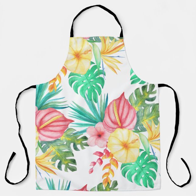 Tropical Beach Artwork Apron (Front)