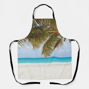 Tropical beach background apron