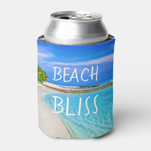 Tropical Beach Bliss Can Cooler