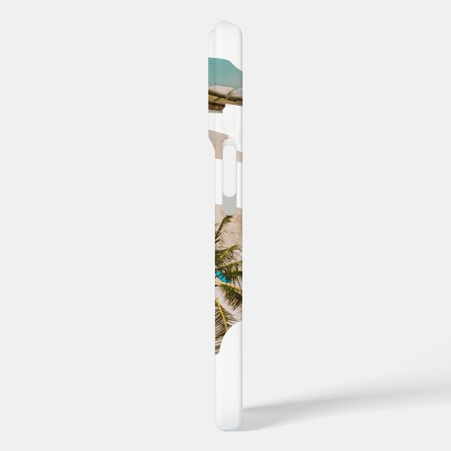 Tropical Beach Brush Strokes Case-Mate iPhone Case (Back / Left)