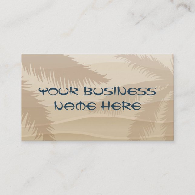 Tropical Beach Business Card (Front)