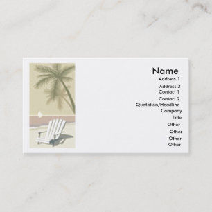 Tropical Beach Business Card