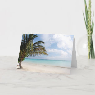Tropical Beach Card