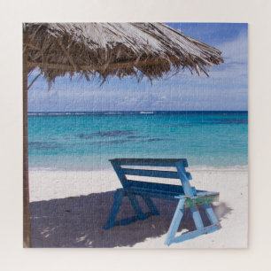 Tropical Beach Chair Relax Jigsaw Puzzle
