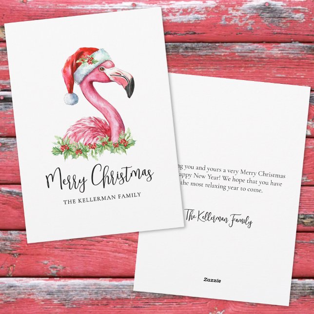 Tropical Beach Christmas Holiday Card (Tropical Beach Christmas Holiday Card)