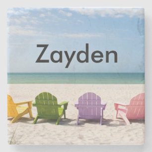 Tropical Beach Coaster Customised