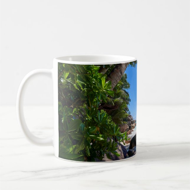 Tropical beach  coffee mug (Left)