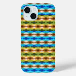 Tropical Beach Coloured Kaleidoscope Abstract Art iPhone 15 Case