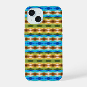 Tropical Beach Coloured Kaleidoscope Abstract Art iPhone 15 Case