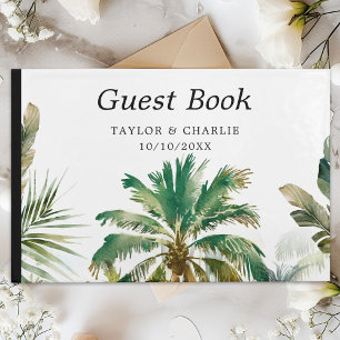 Tropical Beach Destination Wedding Guest Book