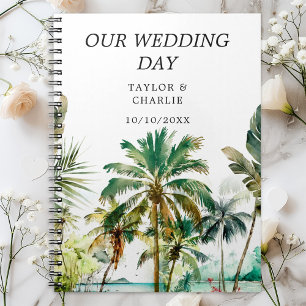 Tropical Beach Destination Wedding Planner Notebook