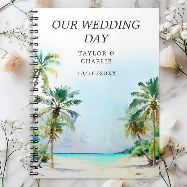 Tropical Beach Destination Wedding Planner Notebook (Creator Uploaded)