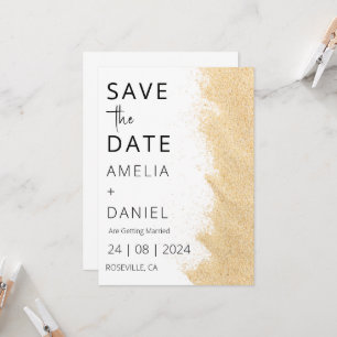tropical beach destination wedding save the date invitation