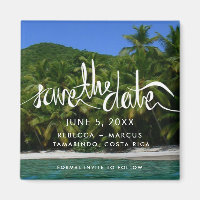 Tropical Beach Destination Wedding Save the Date