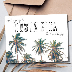 Tropical Beach Destination Wedding Save the Date Postcard