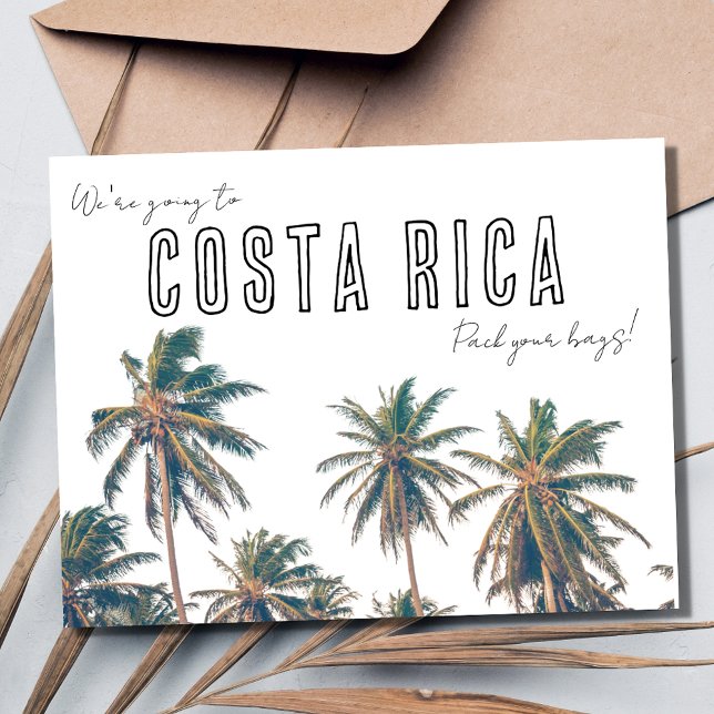 Tropical Beach Destination Wedding Save the Date Postcard (Tropical Beach Destination Wedding Save the Date Postcard)