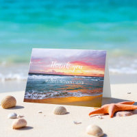 Tropical Beach Destination Wedding Thank you