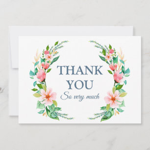 Tropical Beach Destination Wedding Thank You Card