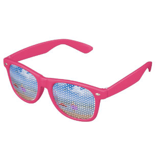 Tropical Beach image Adult-Party-Shades Retro Sunglasses