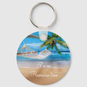 Tropical Beach Keychain