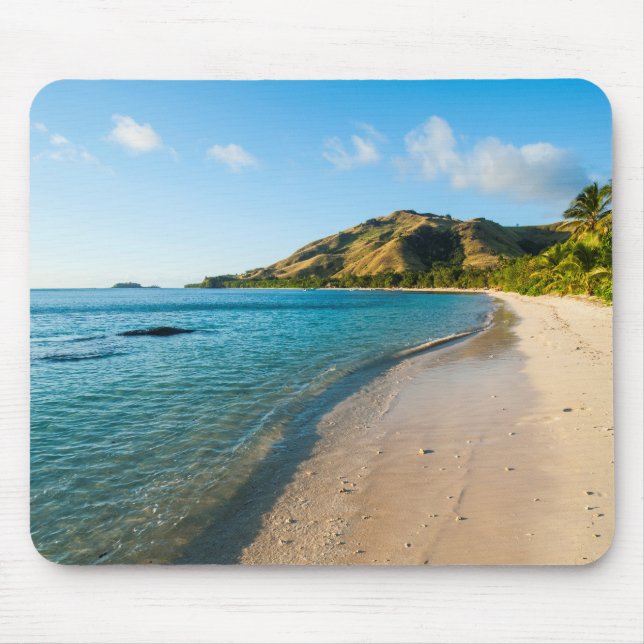 Tropical Beach Landscape, Fiji Mouse Pad (Front)