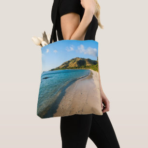 Tropical Beach Landscape, Fiji Tote Bag