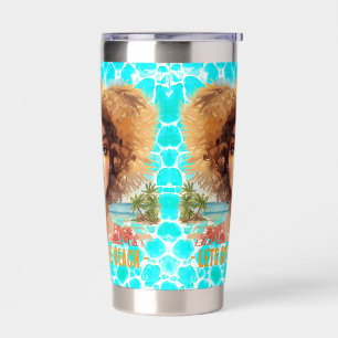 Tropical Beach, Lets Go to The Beach,  Insulated Tumbler