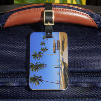 Tropical Beach Luggage Tag