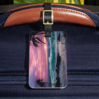Tropical Beach Luggage Tag
