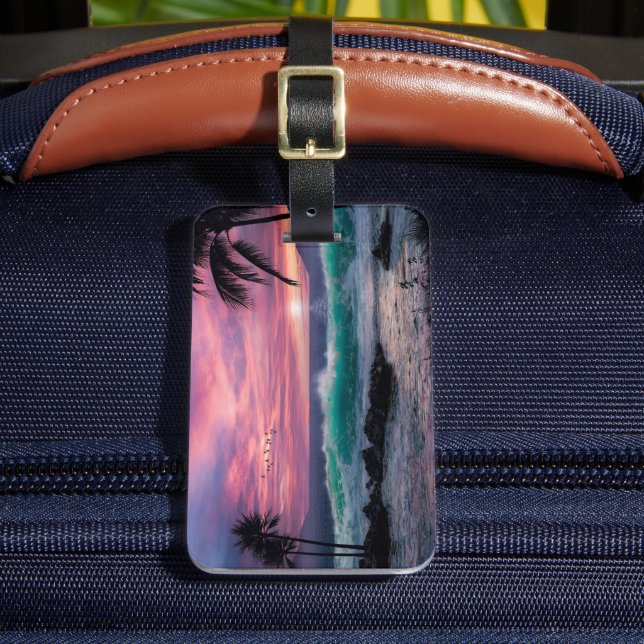 Tropical Beach  Luggage Tag (Front Insitu 2)